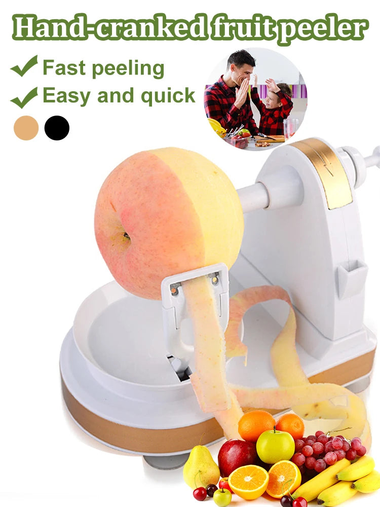 Descascador de frutas rotativas multifunções / Máquina de descascar manual Fatiador de frutas laranja Ferramenta de cozinha