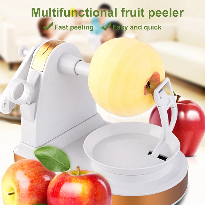 Descascador de frutas rotativas multifunções / Máquina de descascar manual Fatiador de frutas laranja Ferramenta de cozinha